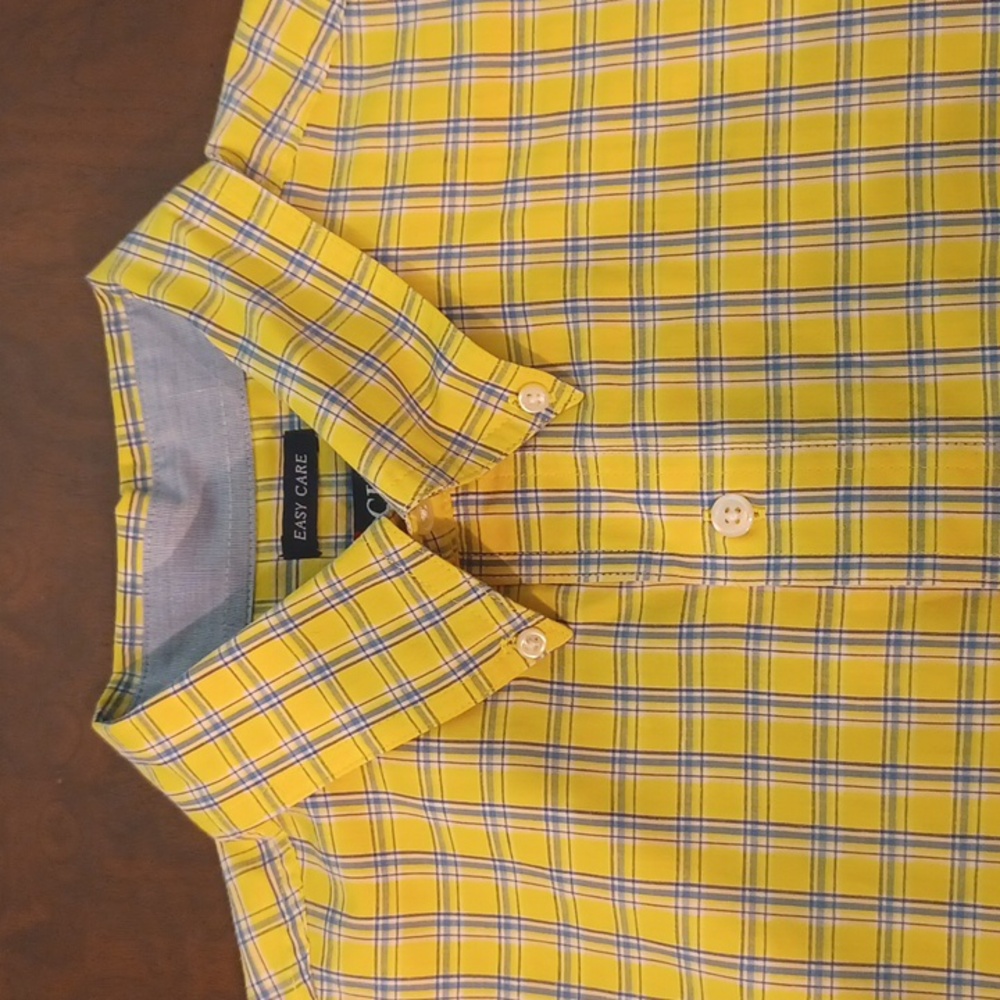 CHAPS L short sleeve button down shirt 4951